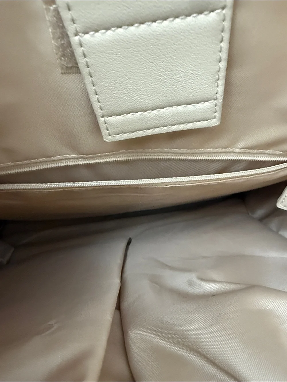 Beis Neutral Beige Quilted Puffer Backpack with Front Buckle
